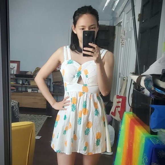 Reverse Brand Pineapple Print Sundress - Picture 2 of 3